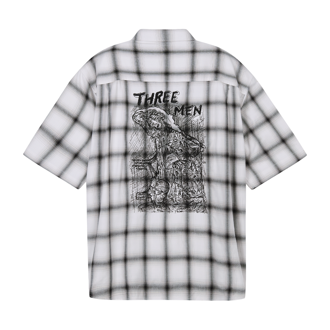 지오송지오 에곤쉴레 체크 하프 셔츠 아이보리 ZI3SH305IV(ZIOSONGZIO Egon Schiele Half Check Shirt Ivory)