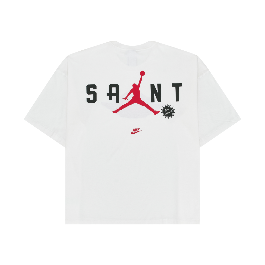 조던 x 세인트 마이클 숏슬리브 티셔츠 화이트 유니버시티 레드 (FV4716-100)(Jordan x Saint Mxxxxxx S/S T-Shirt White University Red (FV4716-100)) - 2