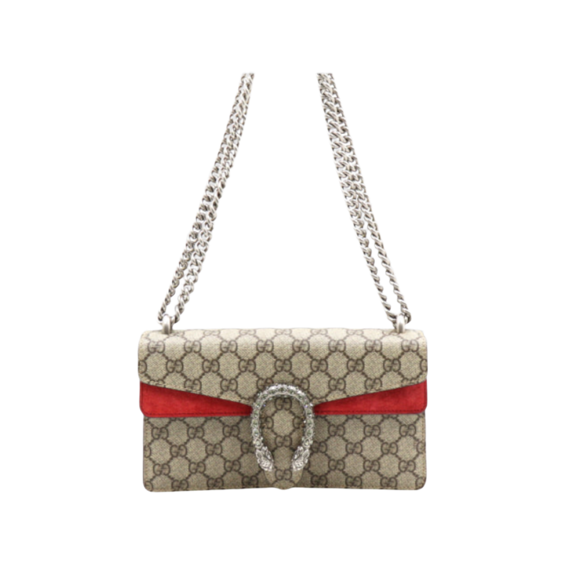 ITHHI5H5EQUC Gucci Dionysus Small GG Chain Shoulder and Crossbody Bag