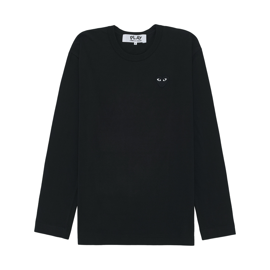 플레이 꼼데가르송 블랙 하트 롱슬리브 티셔츠 블랙(Play Comme des Garcons Black Heart LS T-Shirt Black) - 1