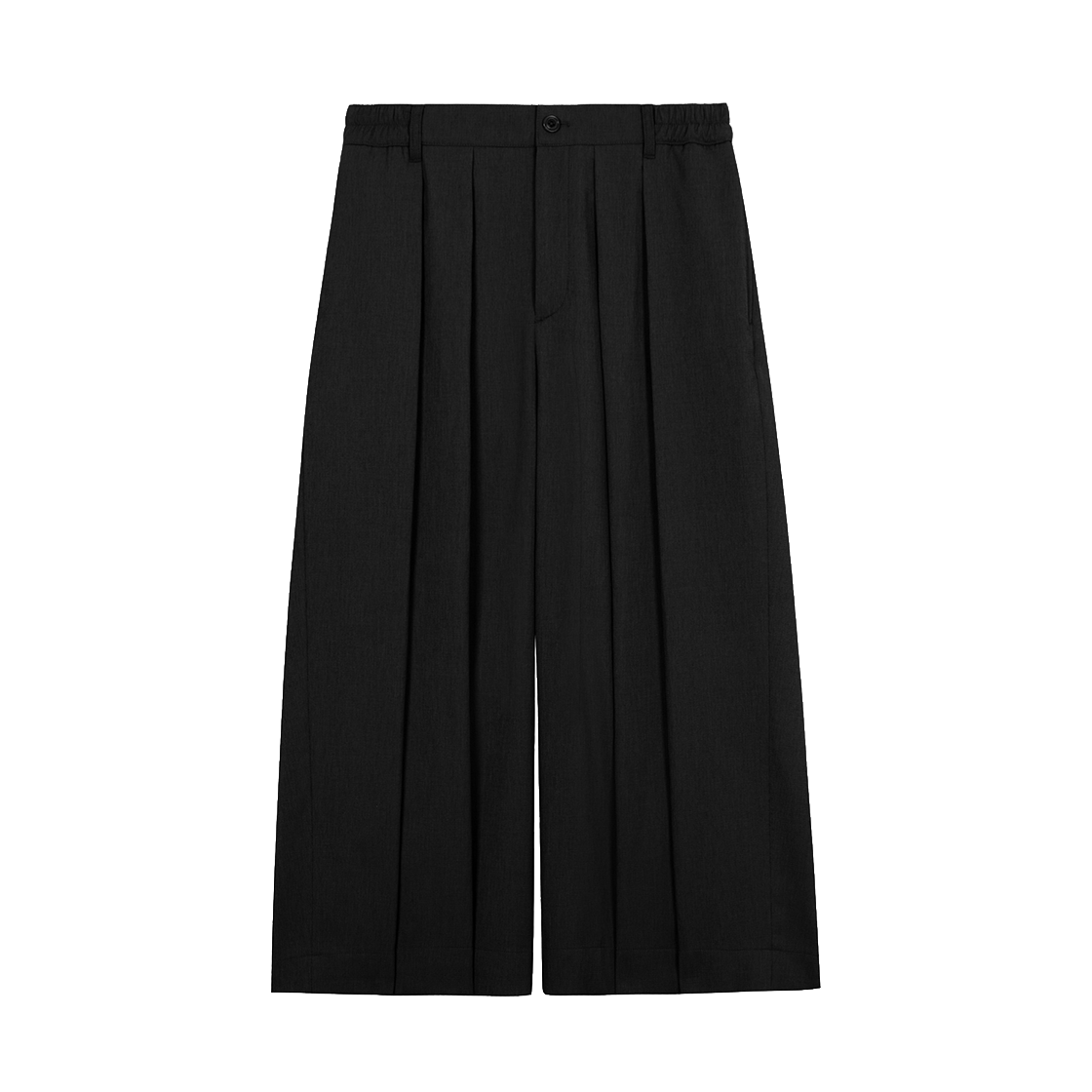 지오송지오 랩 와이드 크롭 팬츠 블랙 ZI3PT301BK(ZIOSONGZIO Wrap Wide Crop Pants Black)
