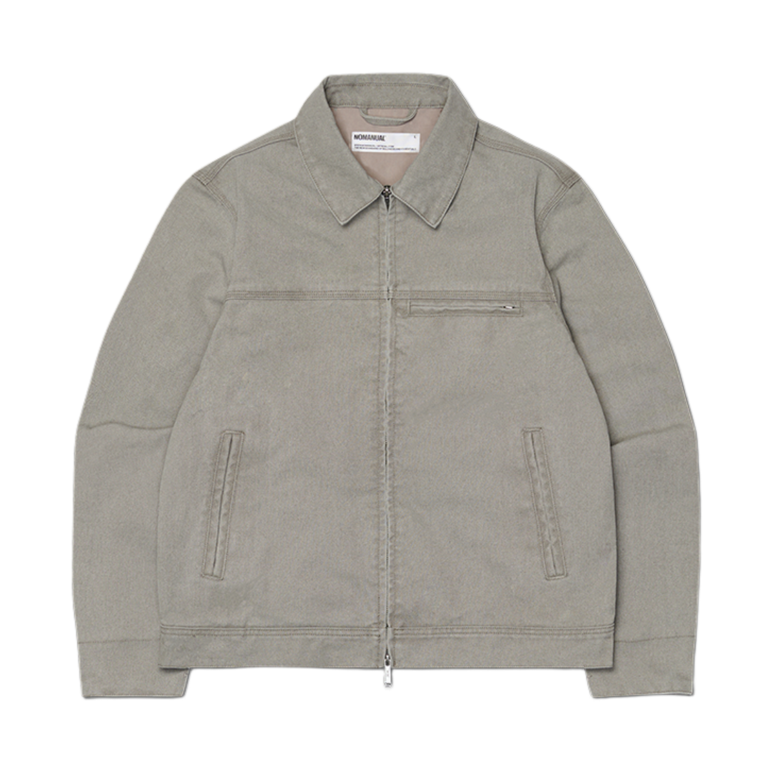 노매뉴얼 E.S 워시드 워크 자켓 워시드 그레이(NOMANUAL E.S Washed Work Jacket Washed Gray)