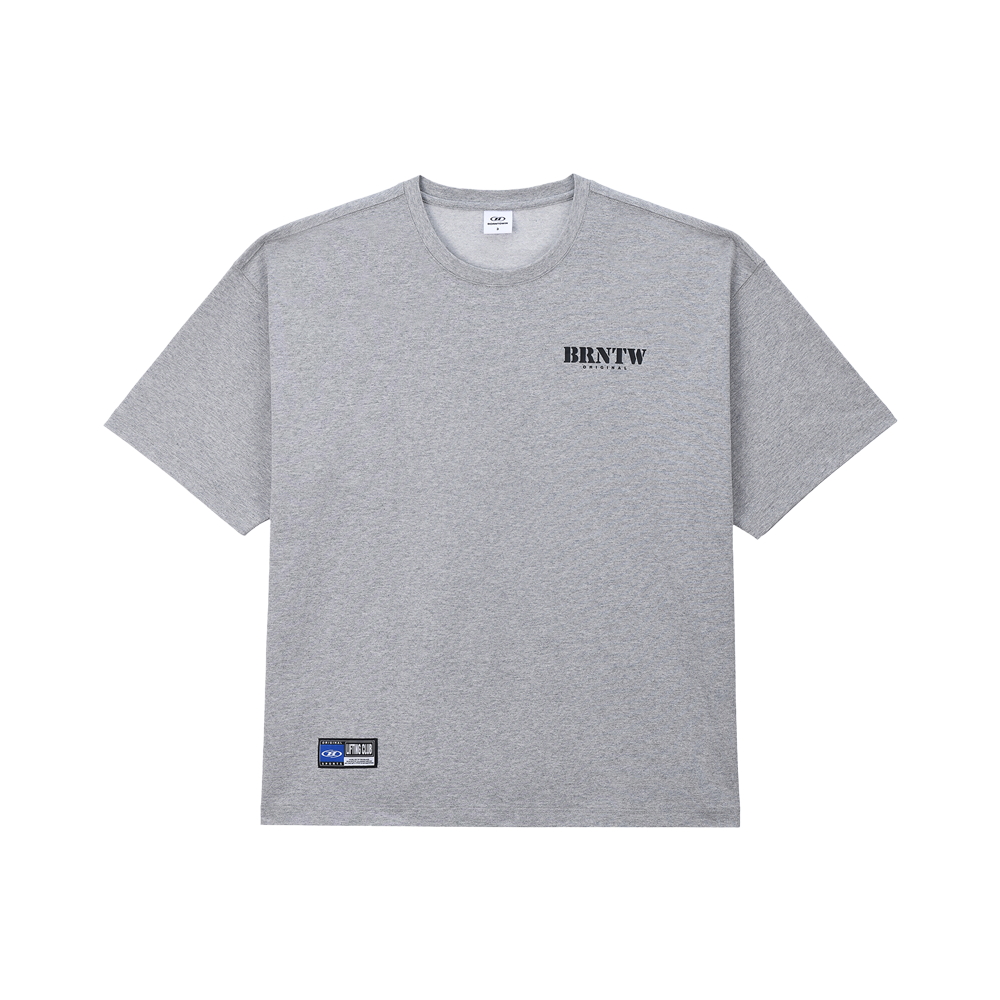 BH2MST264MG BORN TO WIN Brntw Logo T-Shirts Melange Grey