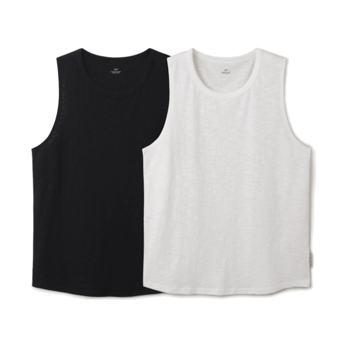 24/7 시리즈 2팩 20수 슬럽 슬리브리스 티셔츠 멀티(24/7 series 2PACK 20'S Slub Tee Multi) - 2