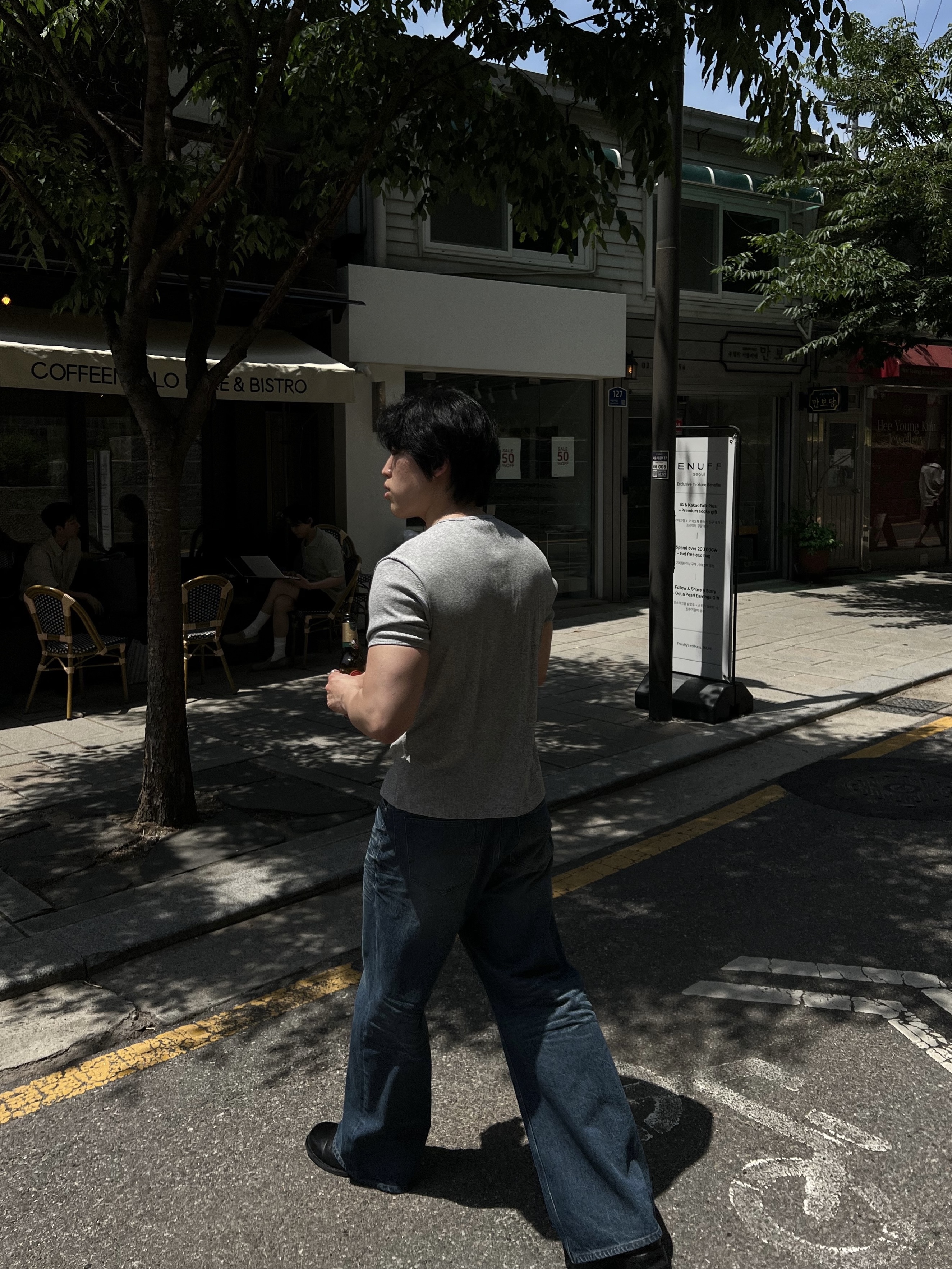 Kinchi Shower - 808 (a) Black 착용 스타일 - 4