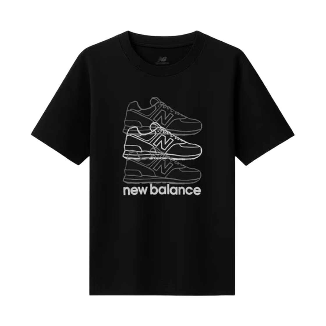 MT6273TO-BK New Balance Layered 547 Relaxed T-Shirt Black