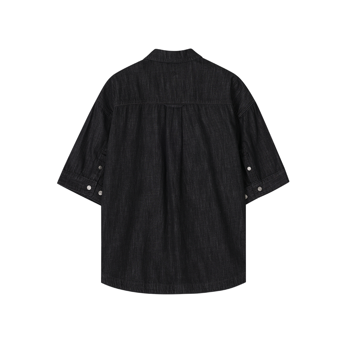 송지오 지제로 팬서 데님 하프 집업 셔츠 블랙(SONGZIO ZZERO Panther Denim Half Zip Up Shirt Black) - 2