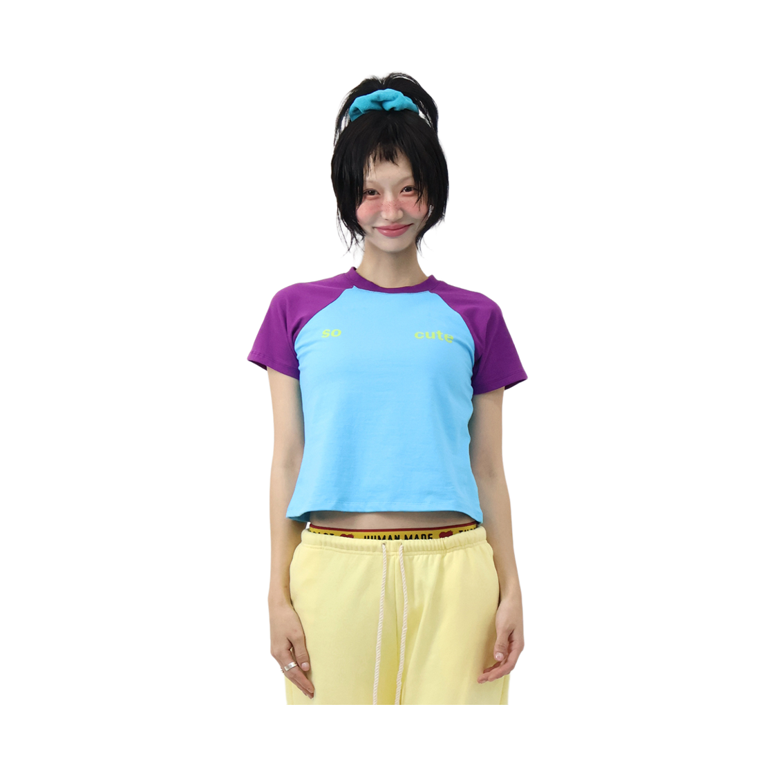 키코지 쏘 큐트 래글런 티셔츠 퍼플(kikozy So Cute Raglan T-shirt_Purple) - 2