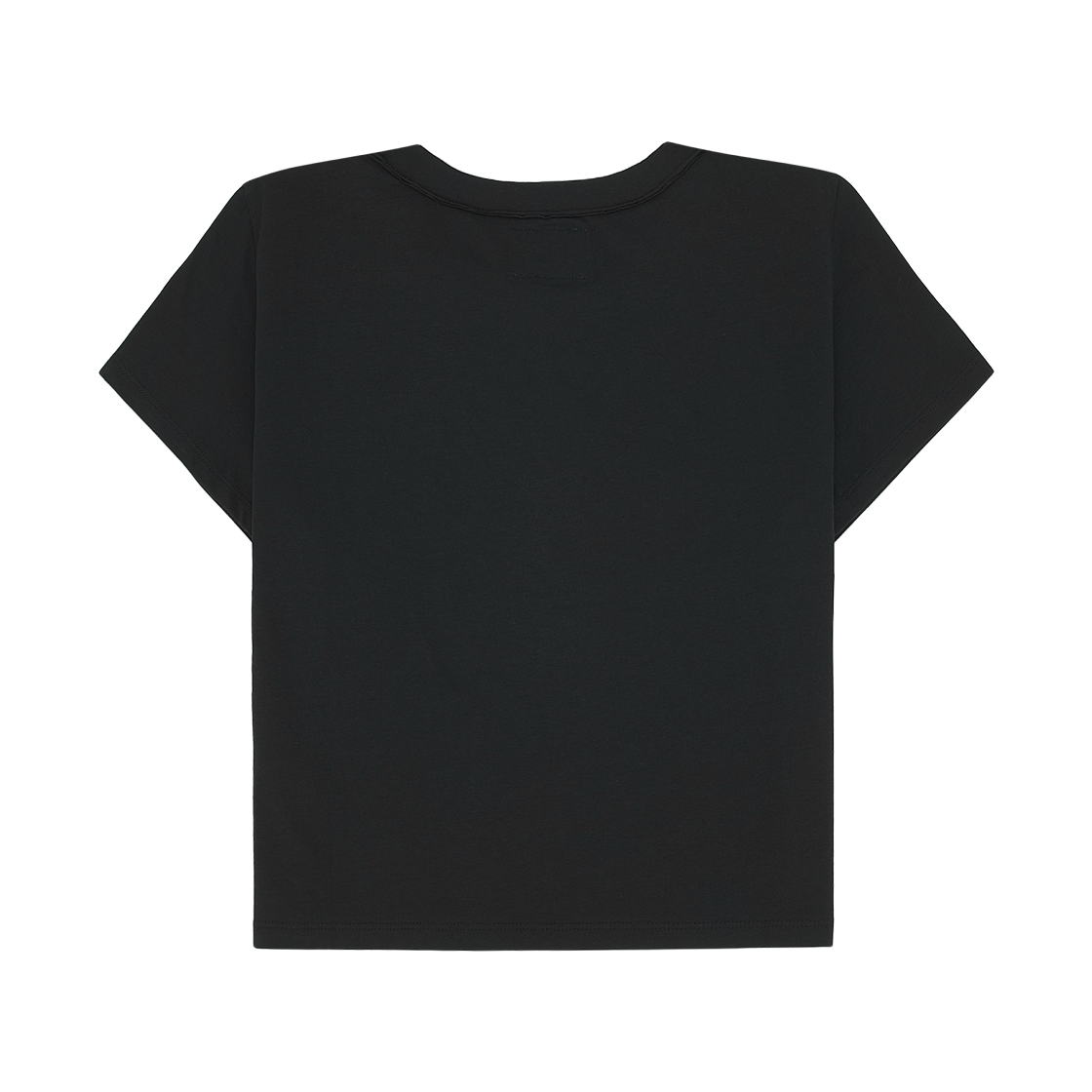 (W) 마뗑킴 로고 크롭 탑 블랙((W) Matin Kim Logo Crop Top Black) - 2