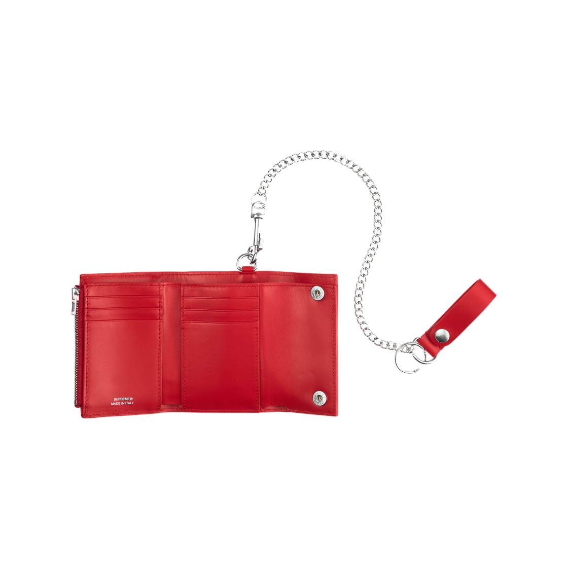 슈프림 레더 체인 월렛 레드 - 26SS(Supreme Leather Chain Wallet Red - 26SS) - 2