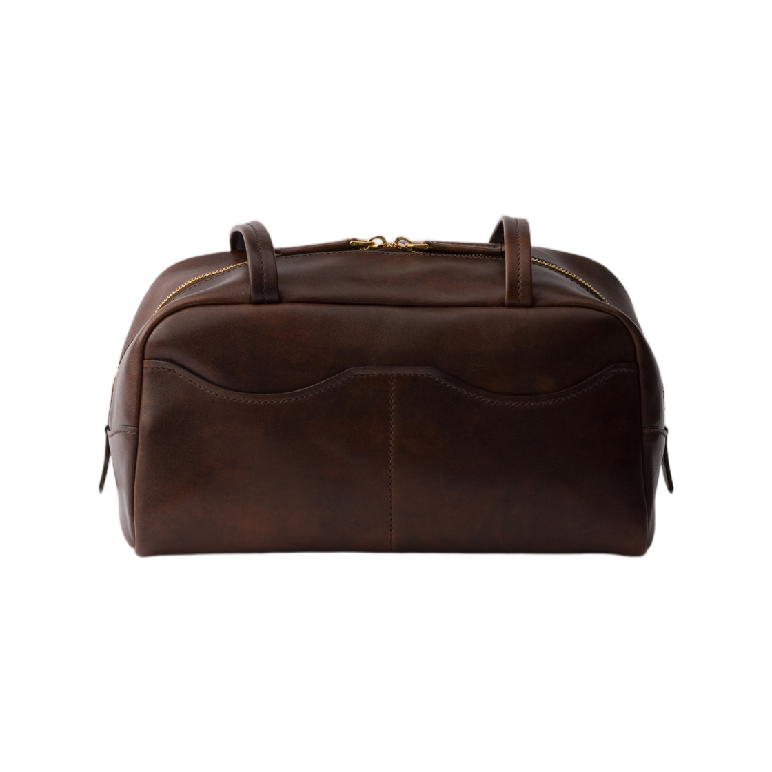 프라다 캐리 라지 앤티크 레더 탑핸들 백 코코아 브라운(Prada Carry Large Antiqued Leather Top-Handle Bag Cocoa Brown) - 2