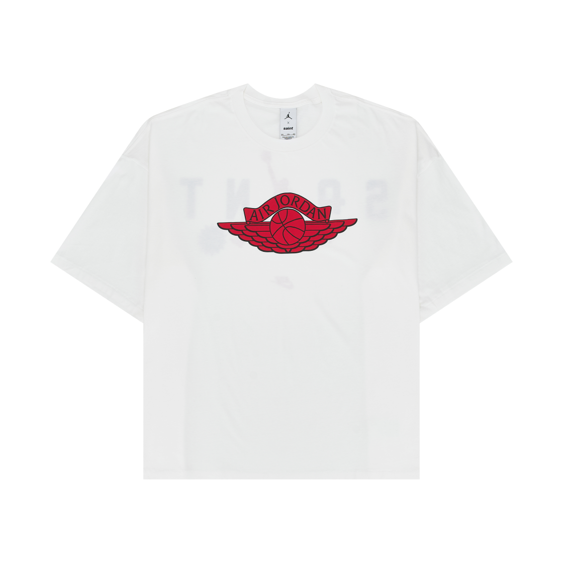 조던 x 세인트 마이클 숏슬리브 티셔츠 화이트 유니버시티 레드 (FV4716-100)(Jordan x Saint Mxxxxxx S/S T-Shirt White University Red (FV4716-100))