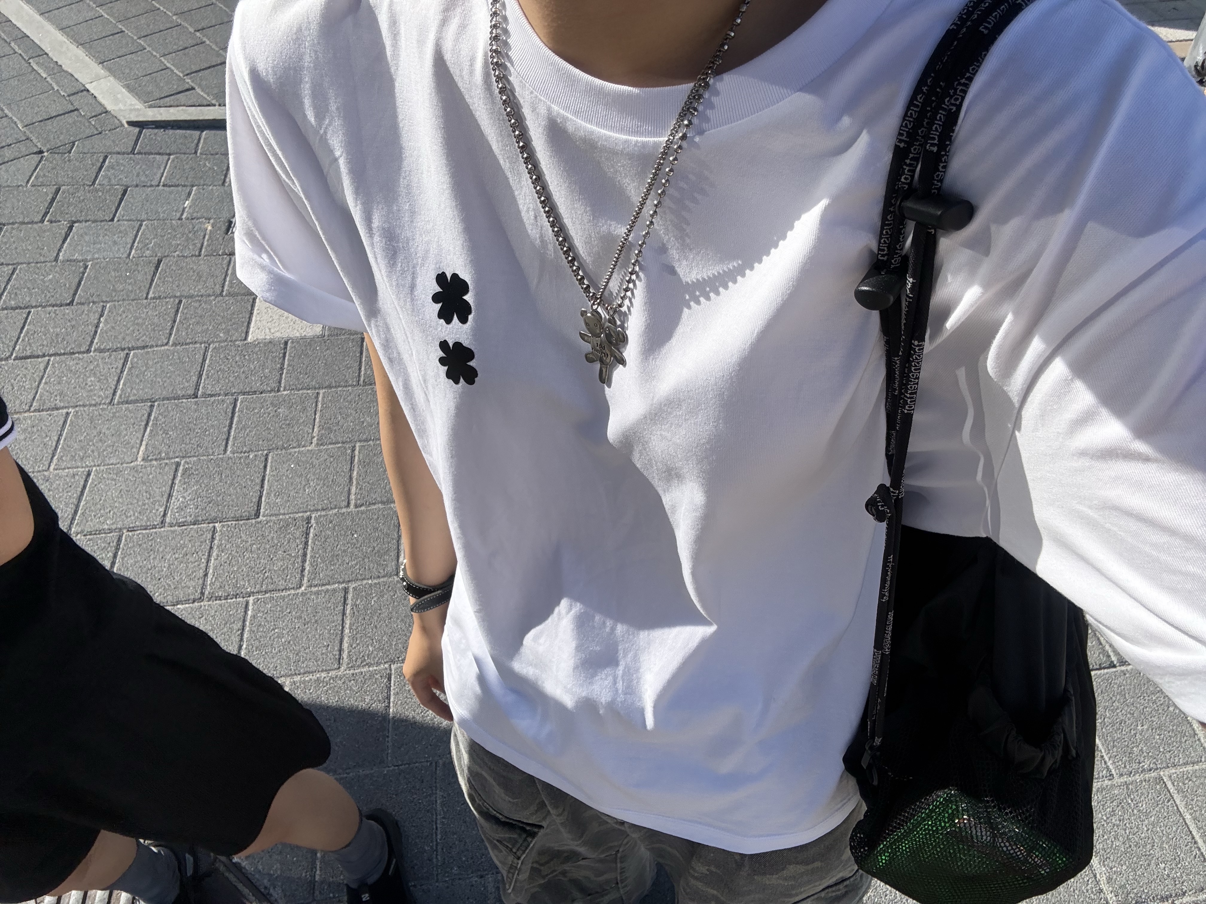 Heaven by Marc Jacobs Friendship Necklace Set Silver Ox (Set of 2) 착용 스타일
