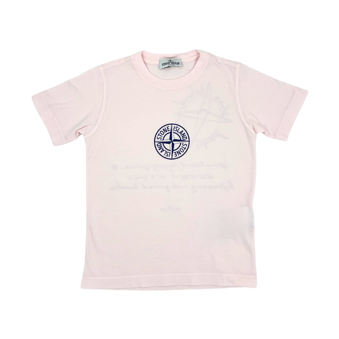 L1S1621000-11S0381-V0080 (Kids) Stone Island 2100011 Logo Print T-Shirt Pink - 26SS