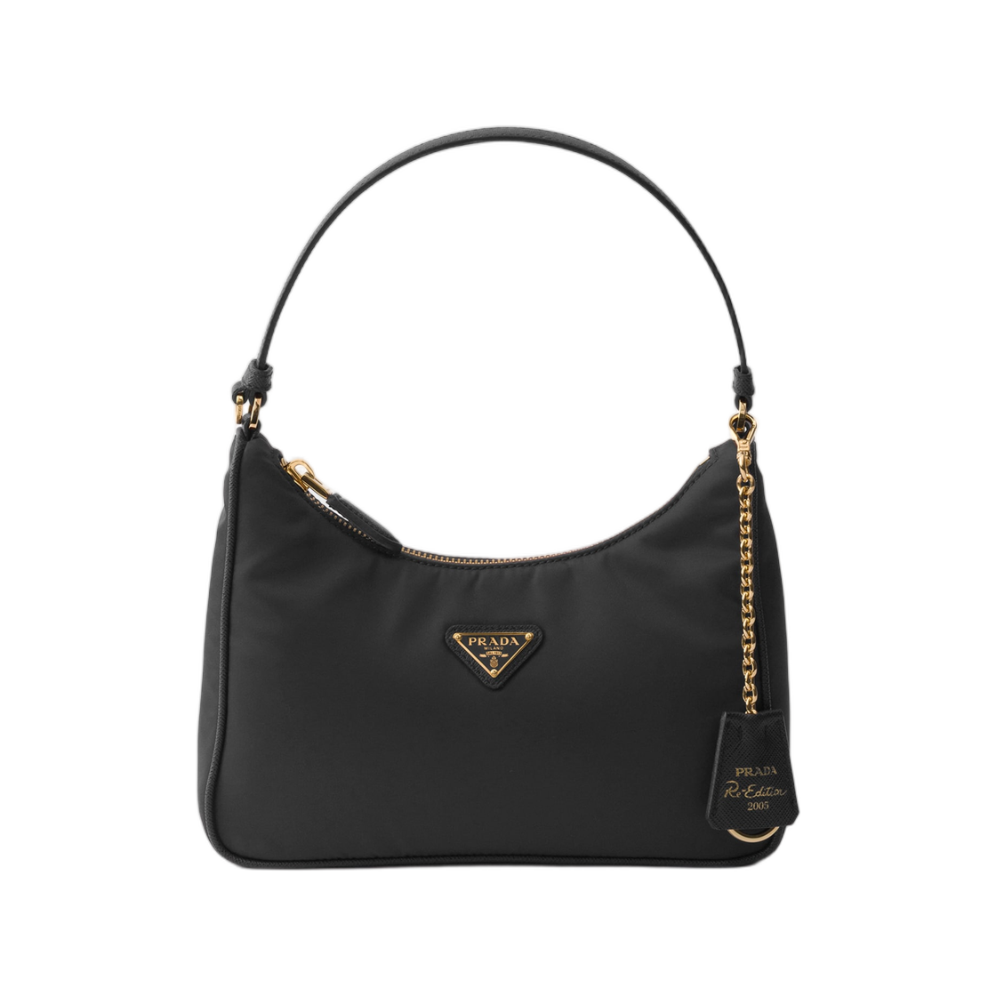 1N204P-R064-F0632 Prada Re-Edition 2005 Re-Nylon and Saffiano Mini Bag Black