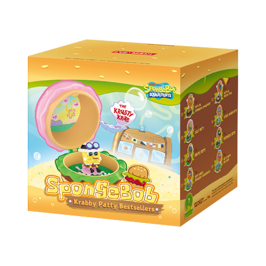 팝마트 스폰지밥 크래비 패티 베스트셀러 시리즈 미개봉 랜덤박스 (1개입)(Pop Mart Spongebob Krabby Patty Bestsellers Series Sealed Case (1 Blind Box))