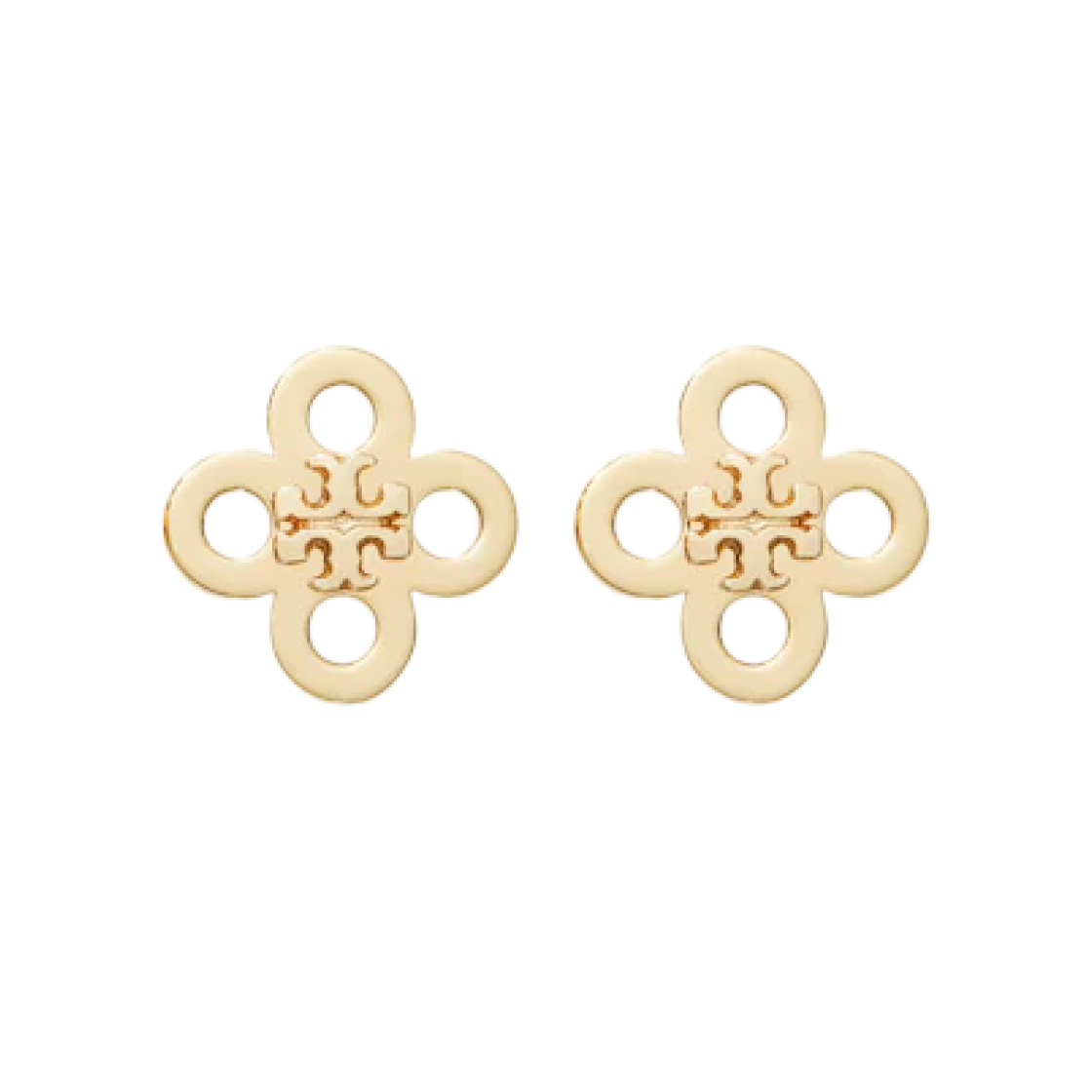 (W) 토리버치 포겟 미 낫 골드 클로버 스터드 이어링 골드((W) Tory Burch Forget Me Not Clover Stud Earring Gold)