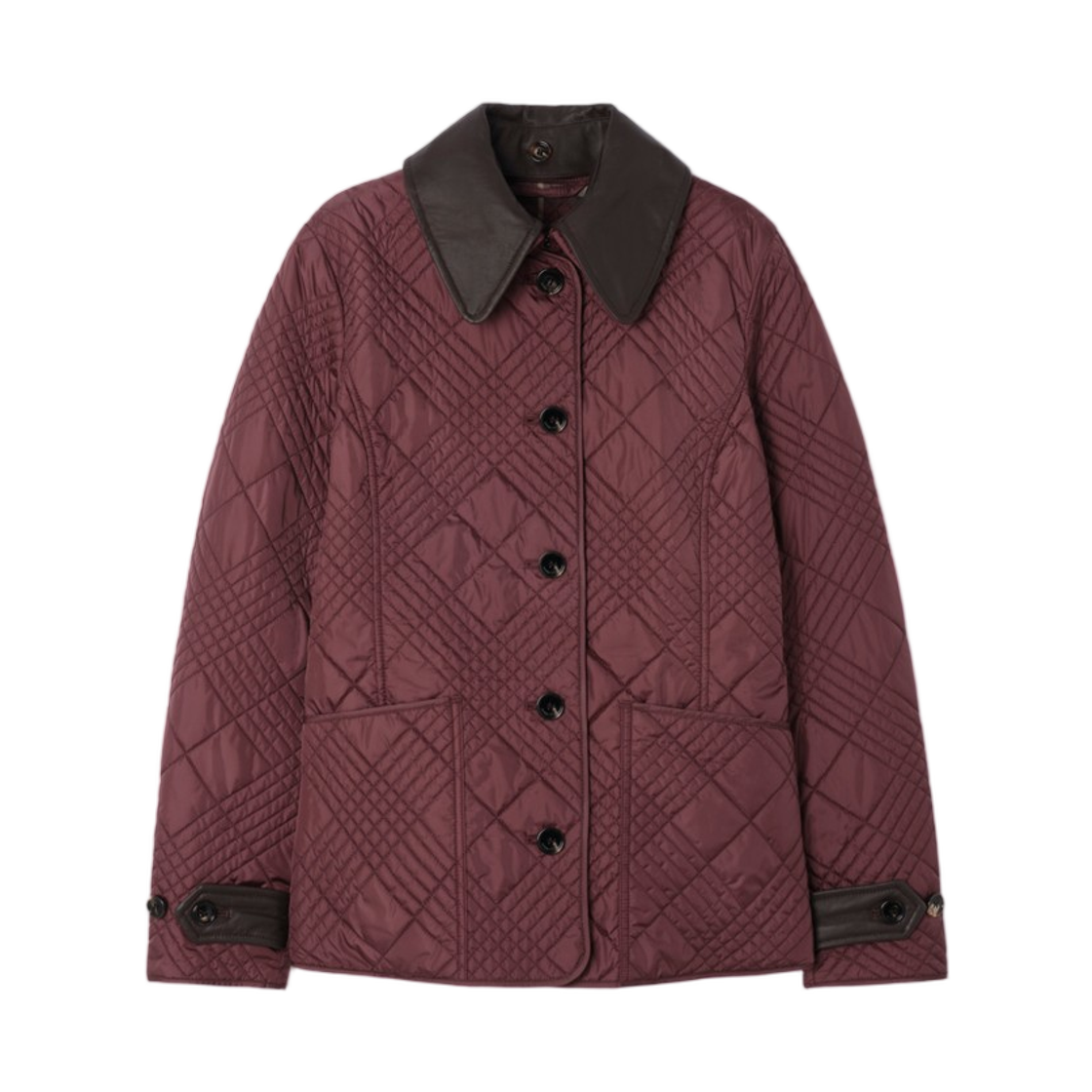 8127183 (W) Burberry Quilted Nylon Fernleigh Jacket Vineyard Red