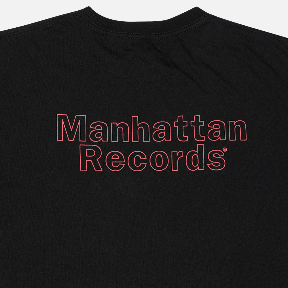 맨하탄 레코즈 라인 로고 포켓 티 - 블랙(Manhattan Records Line Logo Pocket Tee - Black) - 6