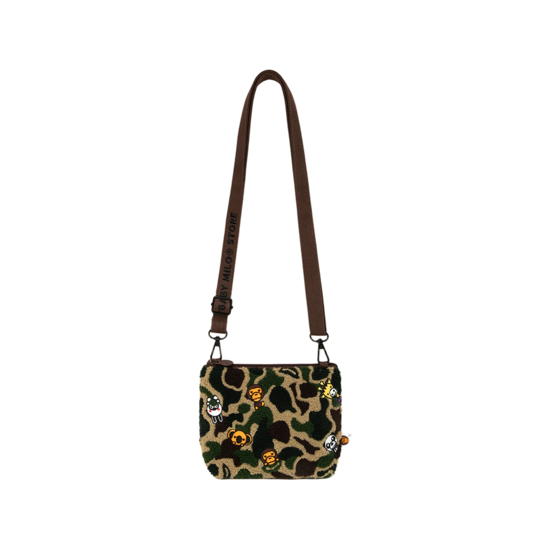 - BAPE Baby Milo Embroidery Mini Cross Bag Green