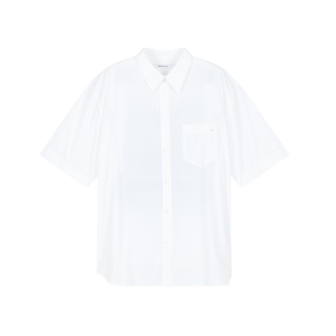 지오송지오 스케르조 아트워크 포플린 하프 셔츠 화이트 ZI3SH302WH(ZIOSONGZIO Scherzo Artwork Poplin Half Shirt White) - 2