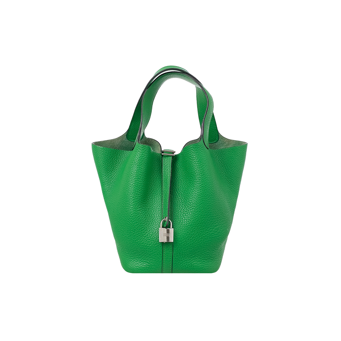 ITKFAF8JLEPI Hermes Picotin 22 Bamboo Silver Hardware