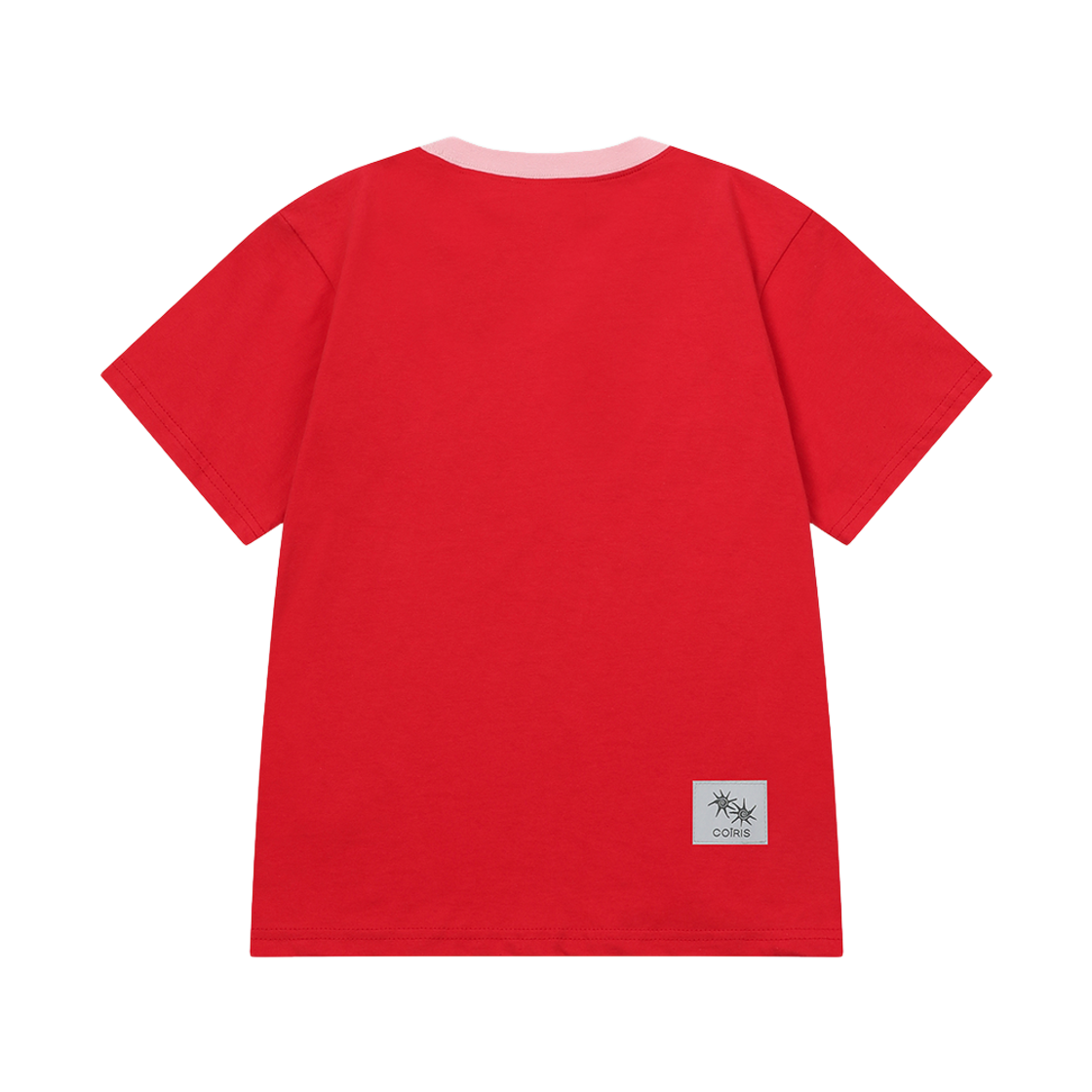 코이리스 로라 스몰 로고 배색 반팔 티 레드(Coiris Rora Small Logo Half T Red) - 2