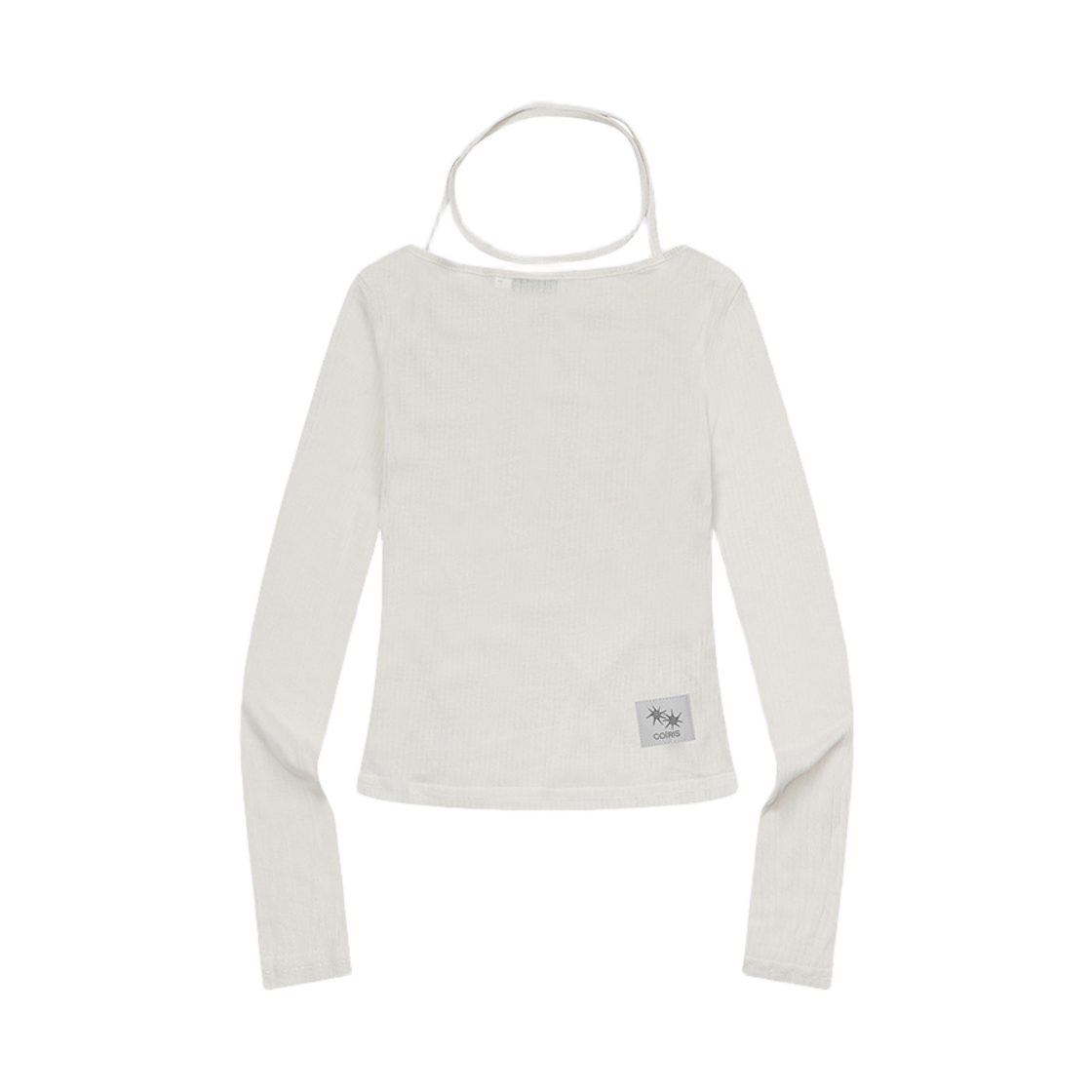 코이리스 리아르 레이어드 스트랩 홀터넥 롱 슬리브 티 아이보리(Coiris Liare Layered Strap Neck Long Sleeve T Ivory) - 2