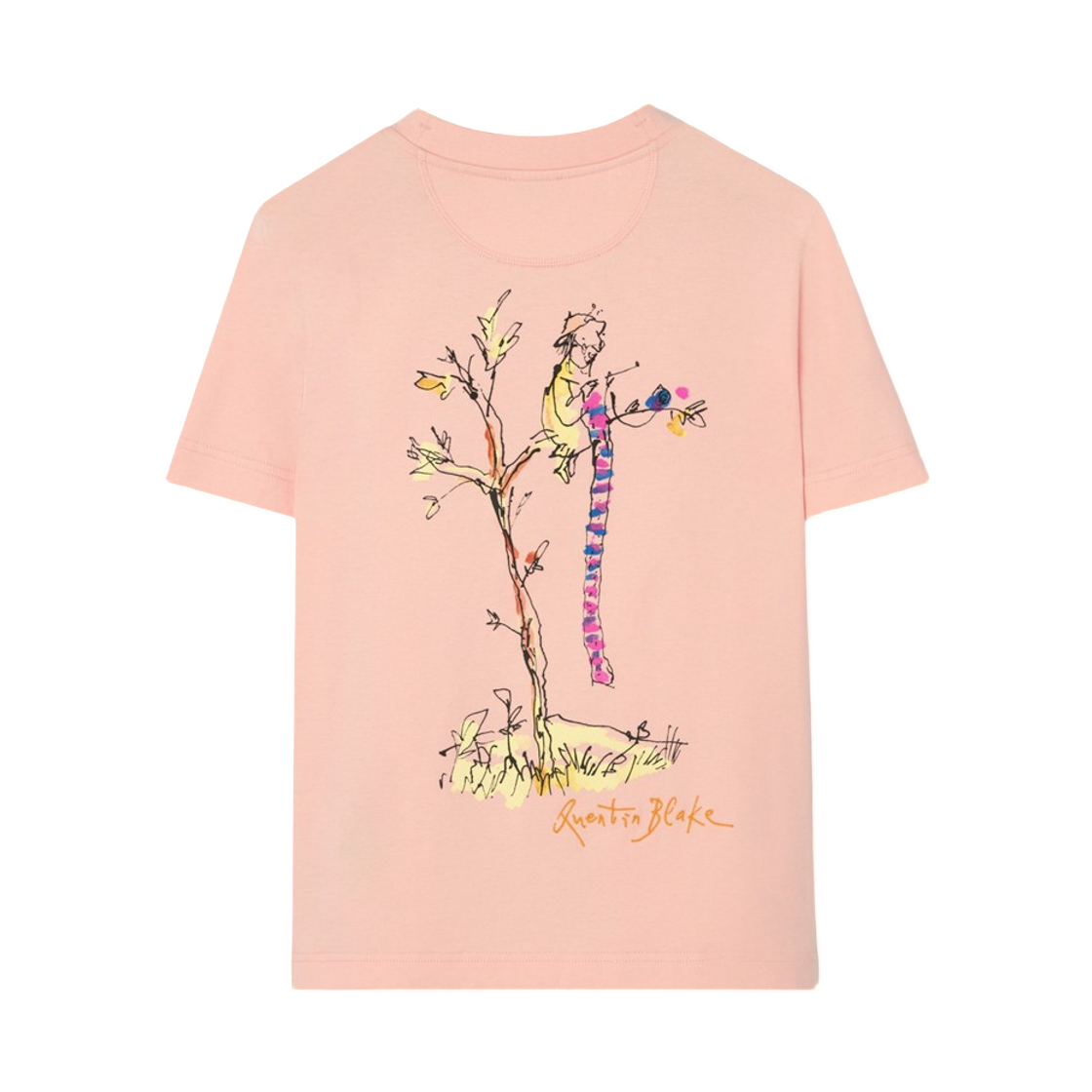 (W) 버버리 브레이브 리틀 트리 코튼 티셔츠 컴팩트 핑크((W) Burberry Brave Little Tree Cotton T-Shirt Compact Pink) - 2