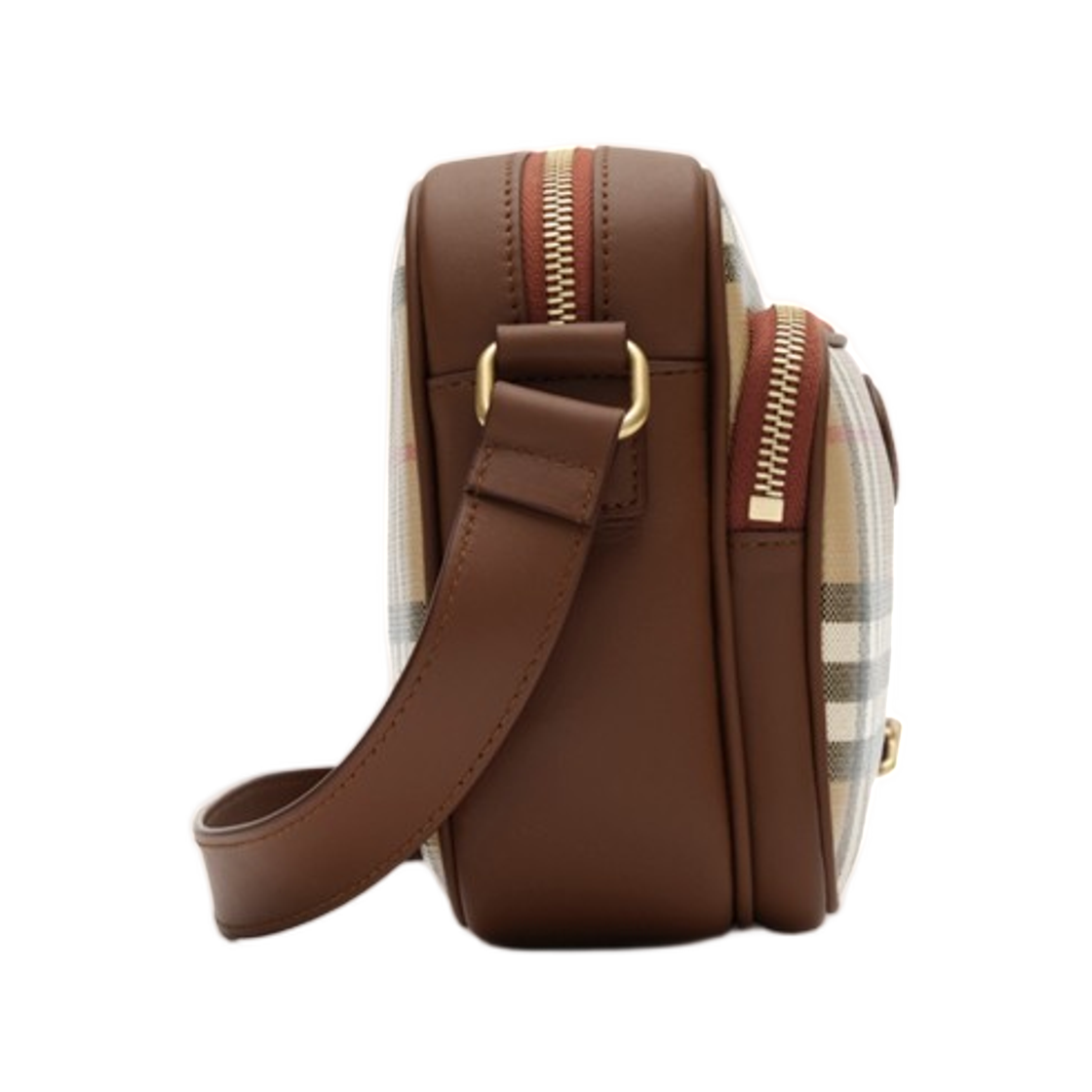버버리 체크 포켓 크로스바디백 아카이브 베이지(Burberry Check Pocket Crossbody Bag Archive Beige) - 2