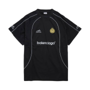 Balenciaga Soccer Oversized T-Shirt Black