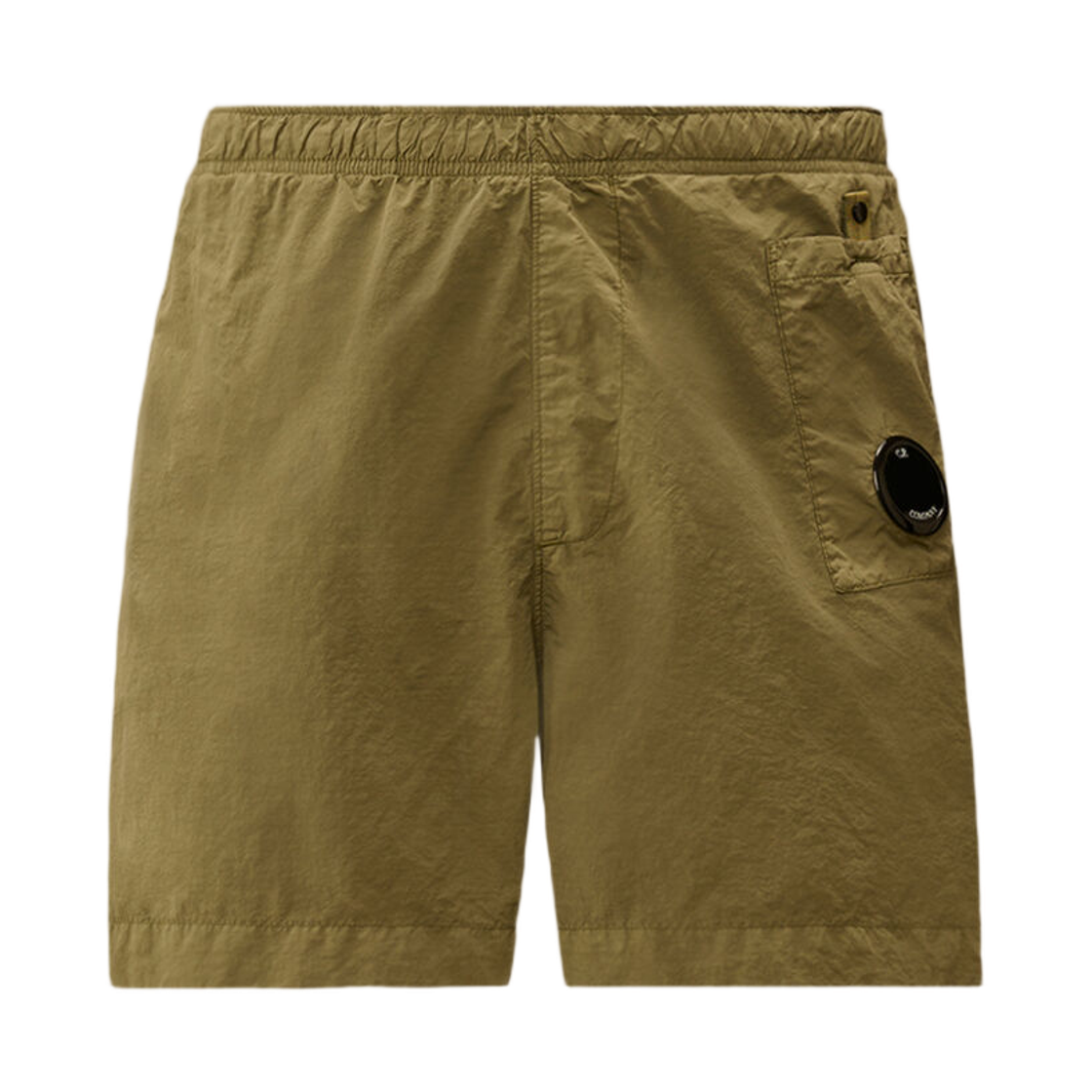 C.P. 컴퍼니 플랫 나일론 렌즈 스윔 쇼츠 모스 그레이 그린 - 26SS(C.P. Company Flatt Nylon Lens Swim Shorts Moss Gray Green - 26SS)