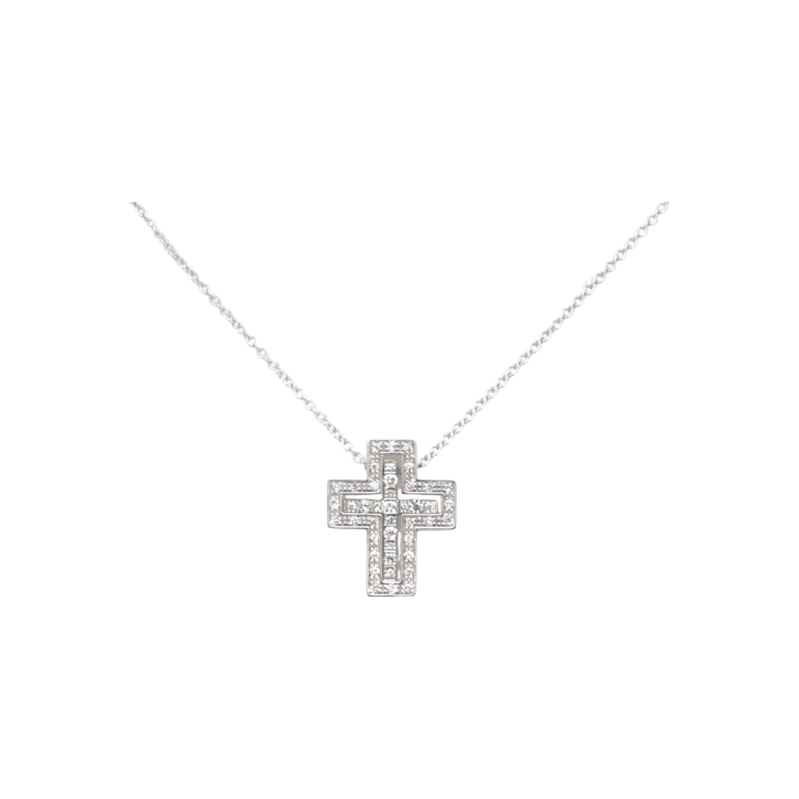 ITV75M6468HG Damiani Belle Epoque Necklace in White Gold
