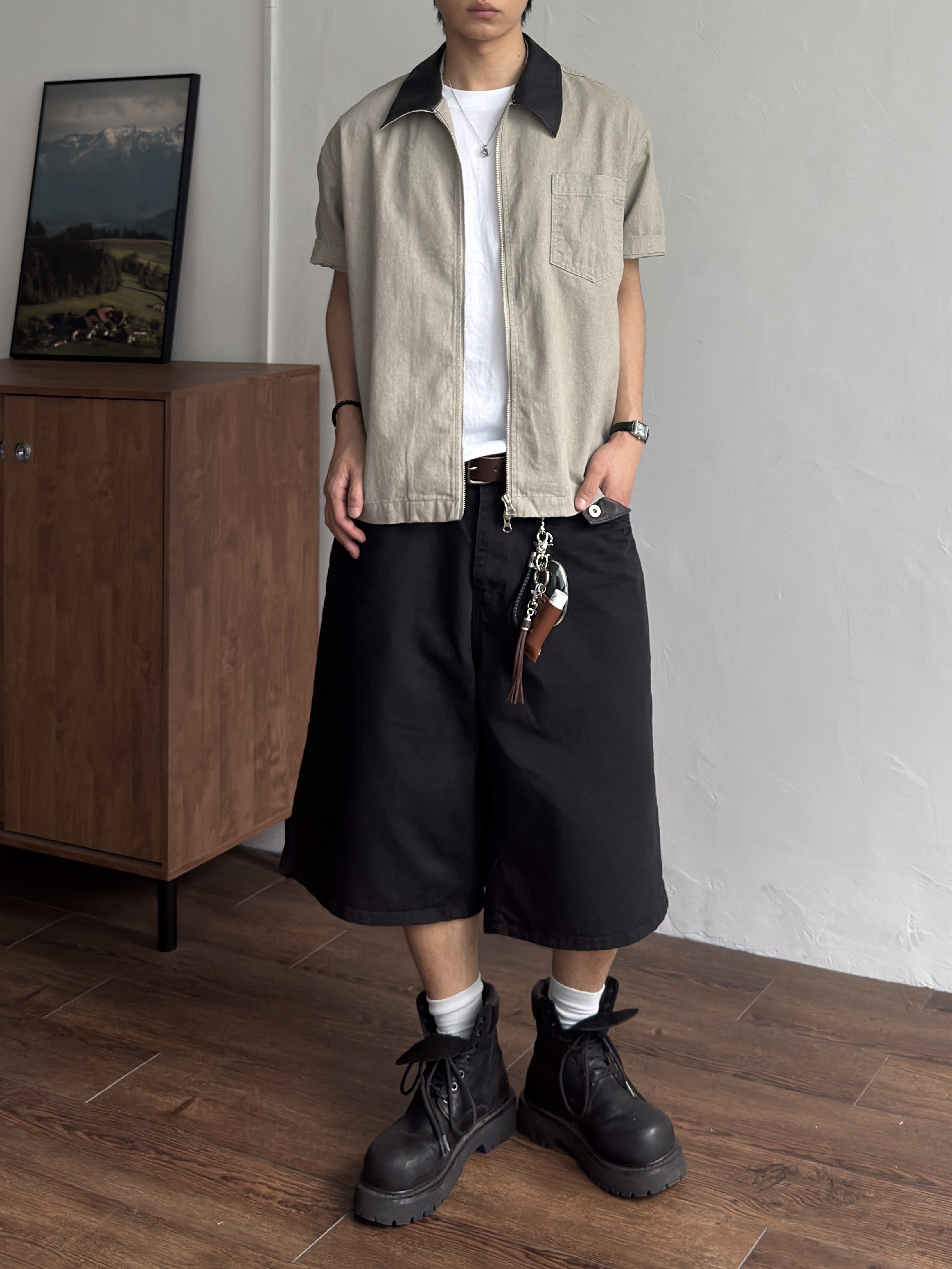 LOSTGARDEN Route Black, Casio LTP-V007L-7B1 착용 스타일 - 1