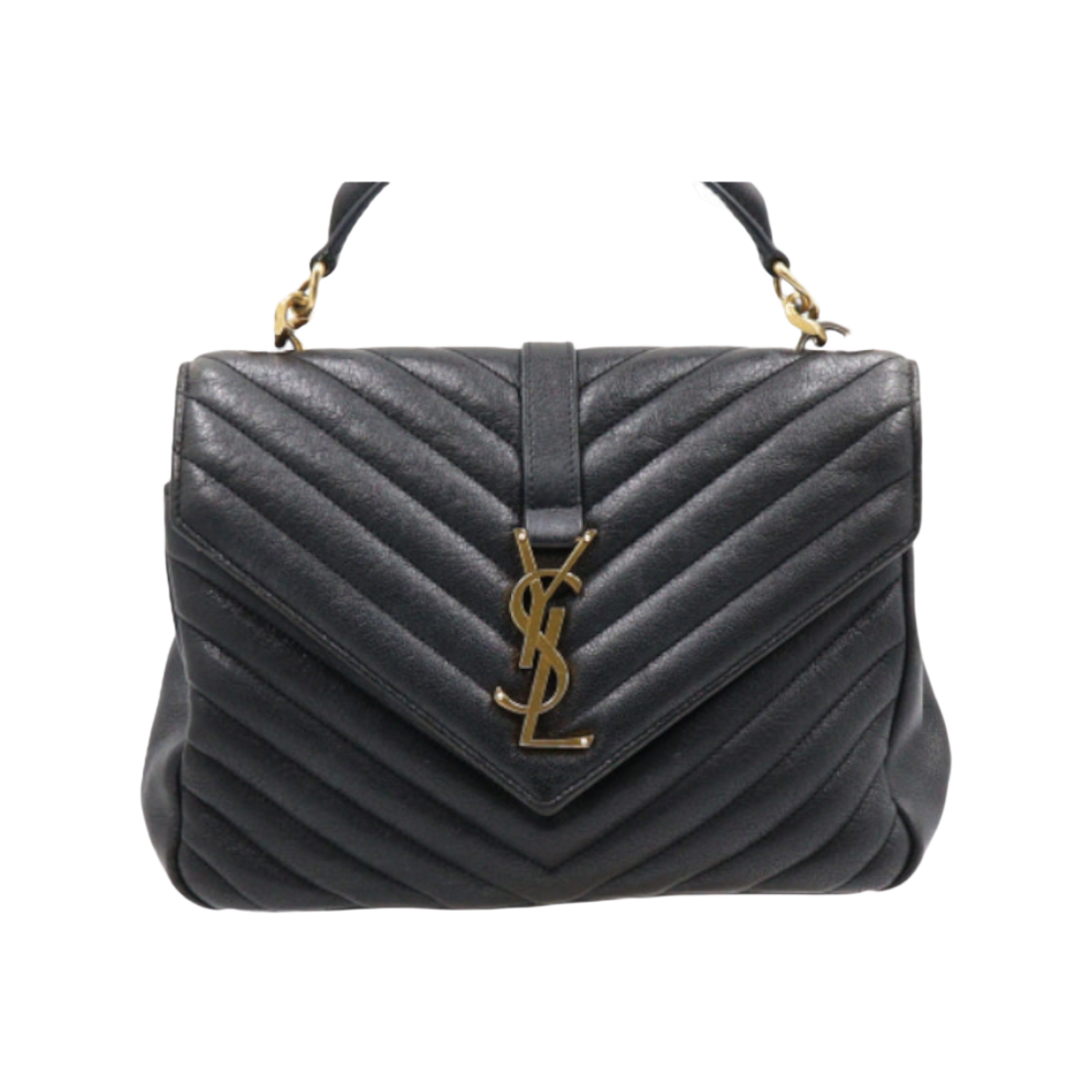ITEIAC5GWIB7 Saint Laurent Medium Matelasse Black Leather Shoulder and Crossbody Bag