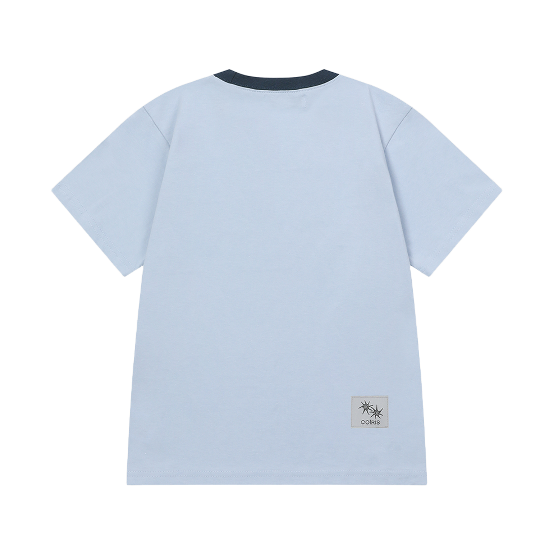 코이리스 로라 스몰 로고 배색 반팔 티 소라(Coiris Rora Small Logo Half T Sora) - 2