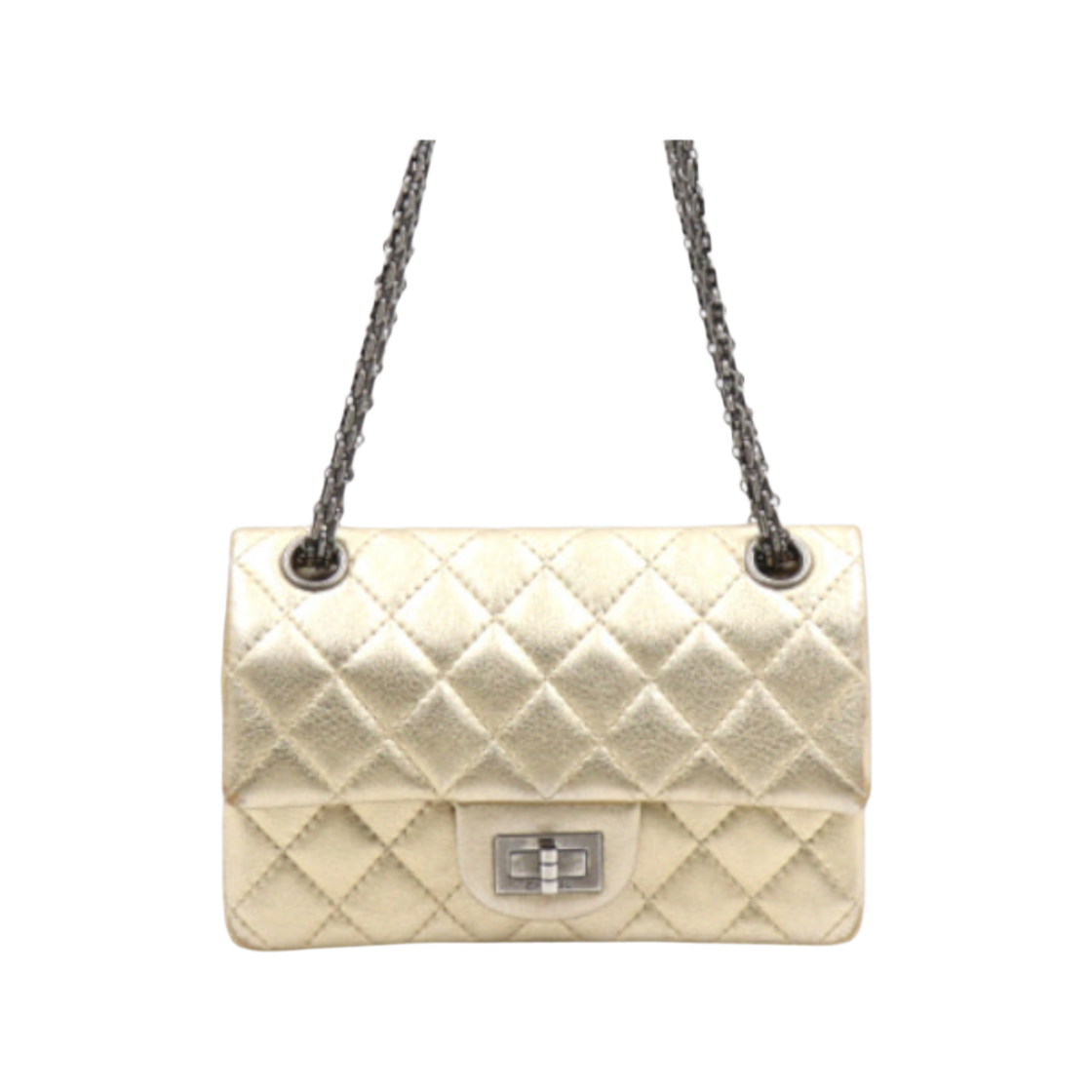 샤넬 AS0874 메탈릭 골드2.55 빈티지 미니 카프스킨 크로스백 aa50740(Chanel Metallic Gold 2.55 Vintage Mini Calfskin Crossbody Bag) - 1