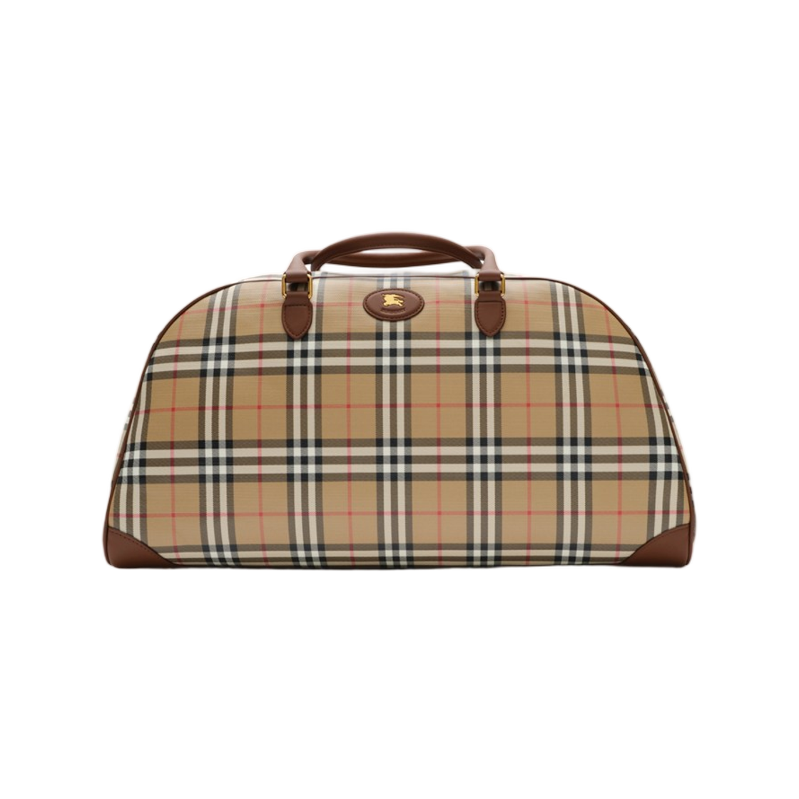 8129026 Burberry Check Holdall Archive Beige