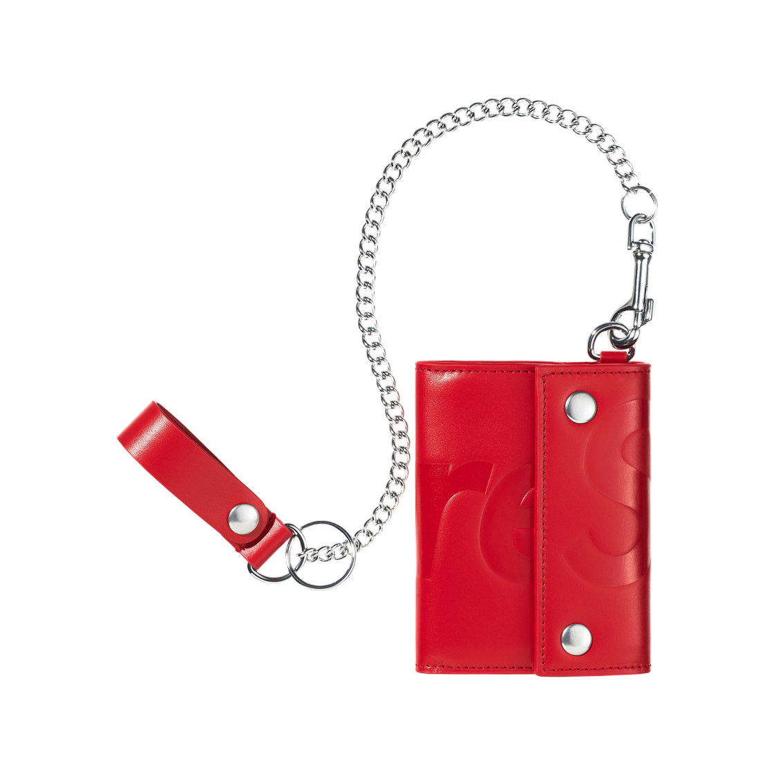 슈프림 레더 체인 월렛 레드 - 26SS(Supreme Leather Chain Wallet Red - 26SS) - 1