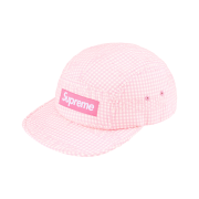 Supreme Monogram Gingham Camp Cap Pink - 26SS
