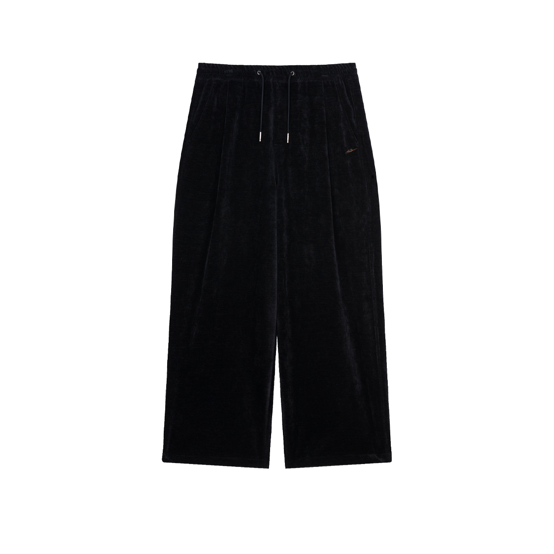 지오송지오 다이애그널 코듀로이 와이드 팬츠 블랙 ZI2PT253BK(ZIOSONGZIO Diagonal Corduroy Wide Pants Black)
