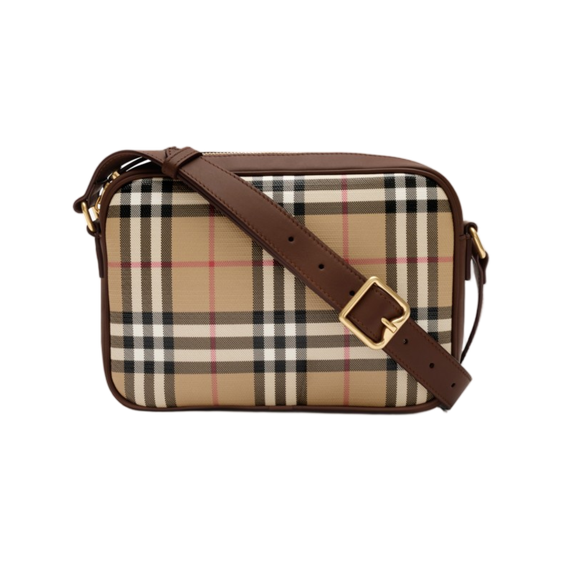 버버리 체크 포켓 크로스바디백 아카이브 베이지(Burberry Check Pocket Crossbody Bag Archive Beige) - 3