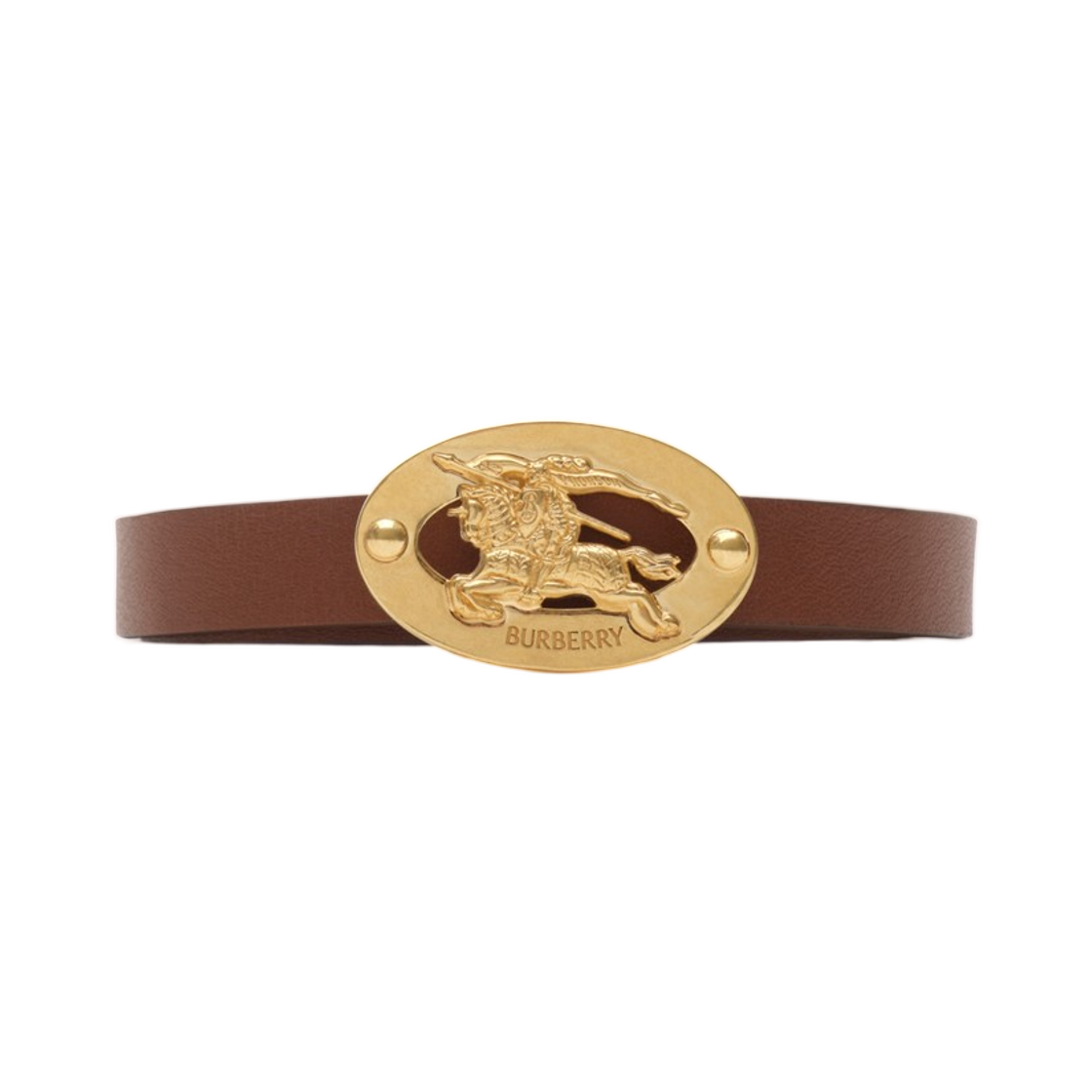 (W) 버버리 씬 리버시블 체크 오발 벨트 아카이브 베이지 토바코 브라운((W) Burberry Thin Reversible Check Oval Belt Archive Beige Tobacco Brown) - 2