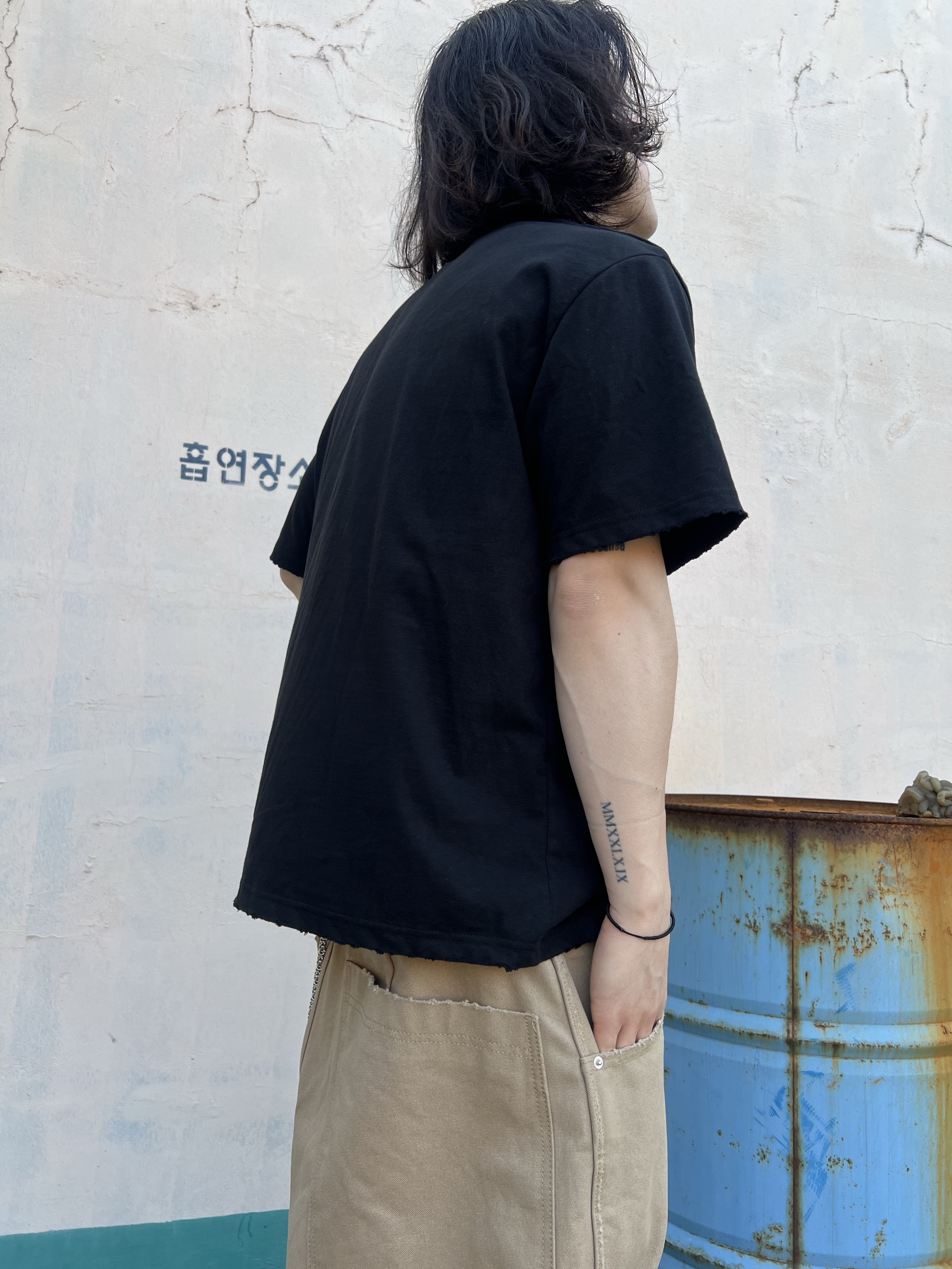 MJD Canvas 3D Knee Pants Beige, Epr. Layer Double Strap Belt 착용 스타일 - 3