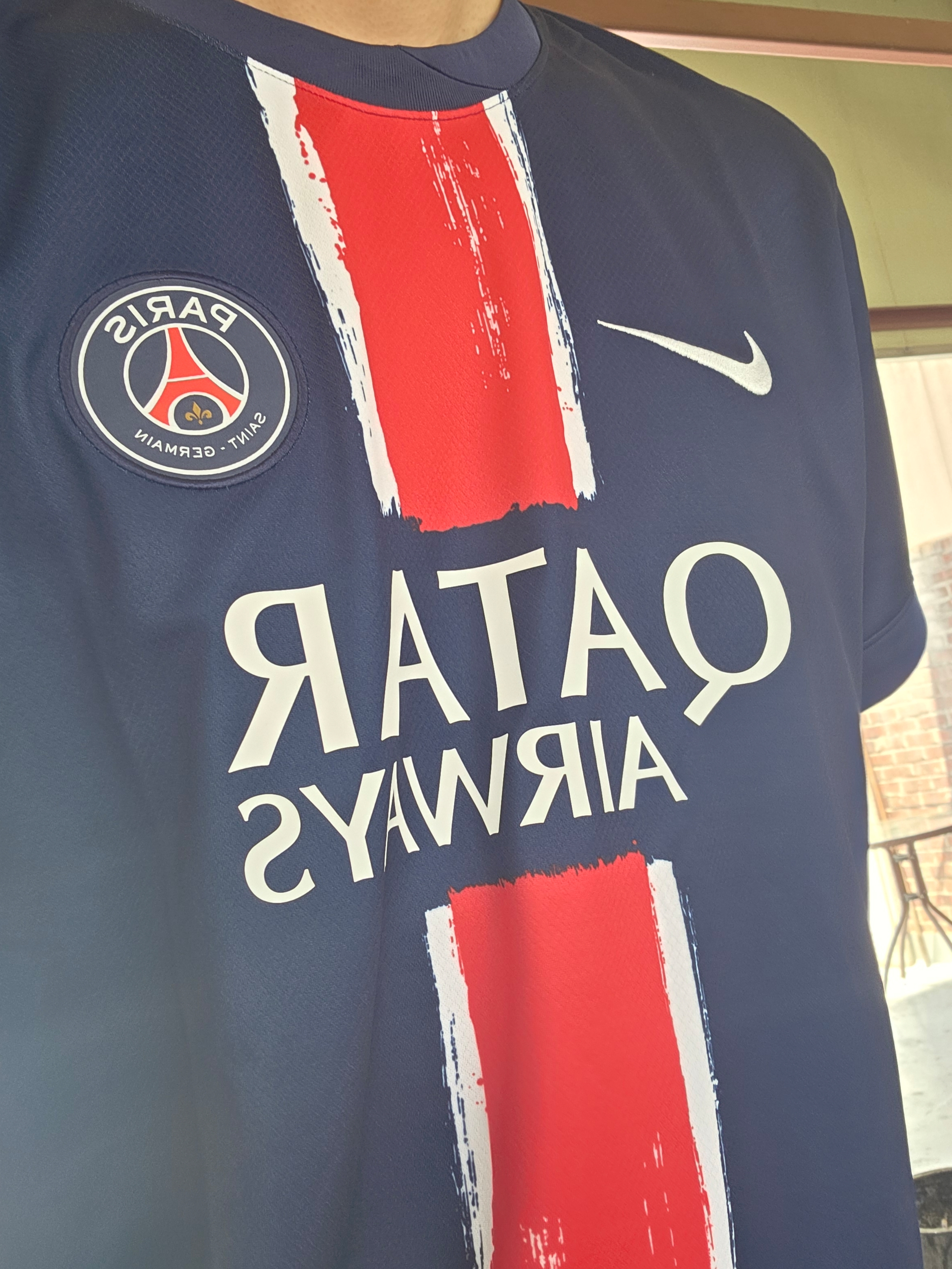 Nike Paris Saint-Germain 2024/25 Dri-Fit Stadium Home Replica Jersey Midnight Navy (Non Marking Ver.) 착용 스타일