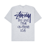 Stussy Big Love T-Shirt Ash Heather