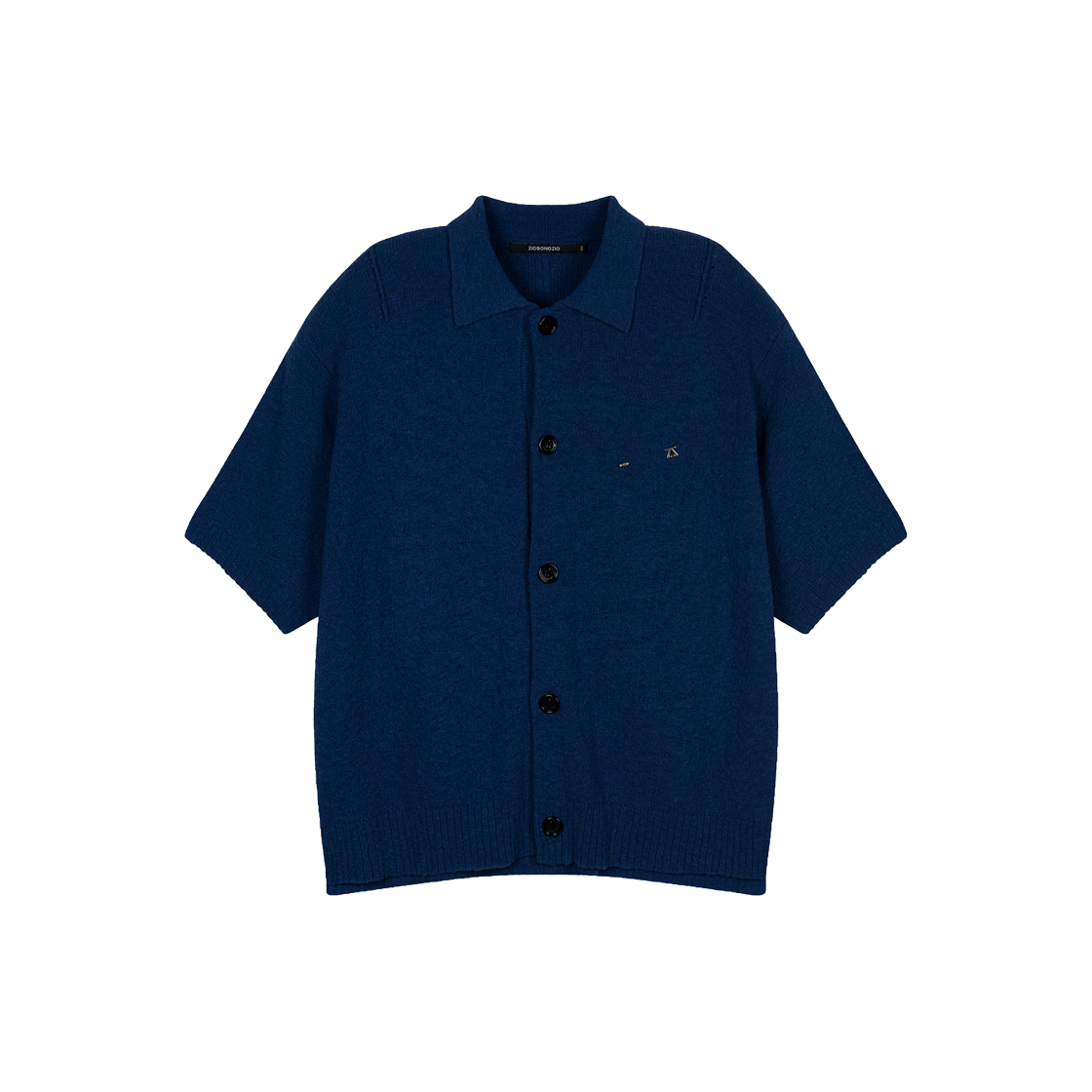 지오송지오 부클 카라 가디건 블루 ZI3KT321BL(ZIOSONGZIO Boucle Collared Cardigan Blue)