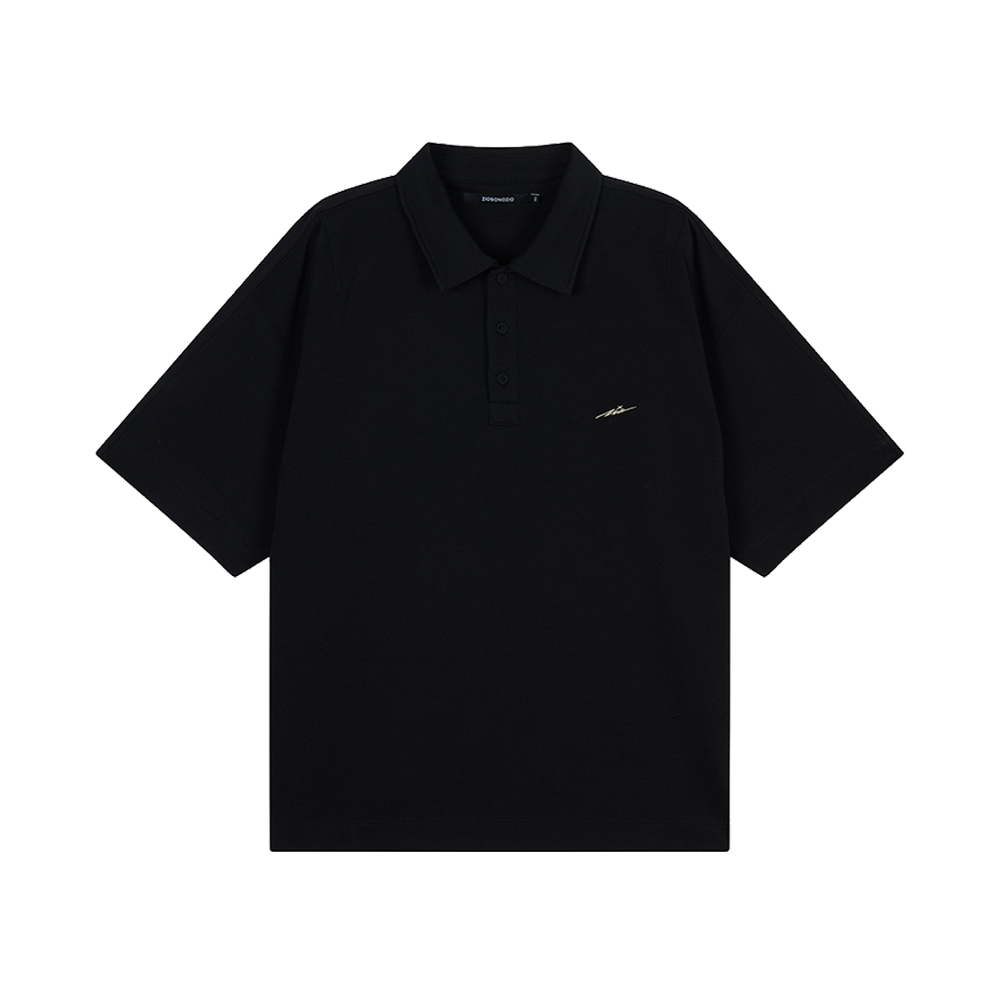 지오송지오 카프리스 아트워크 카라 티셔츠 블랙 ZI3TS377BK(ZIOSONGZIO Caprice Artwork Collared T Shirt) - 2