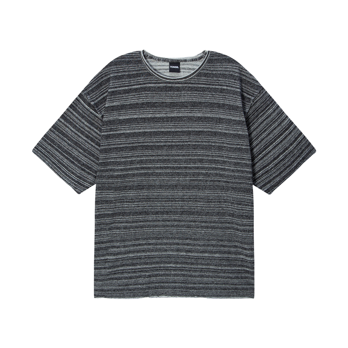 톤슬 빈티지 스트라이프 반팔 티셔츠 블랙(TONSIL Vintage Stripe Short Sleeve T-Shirt Black)