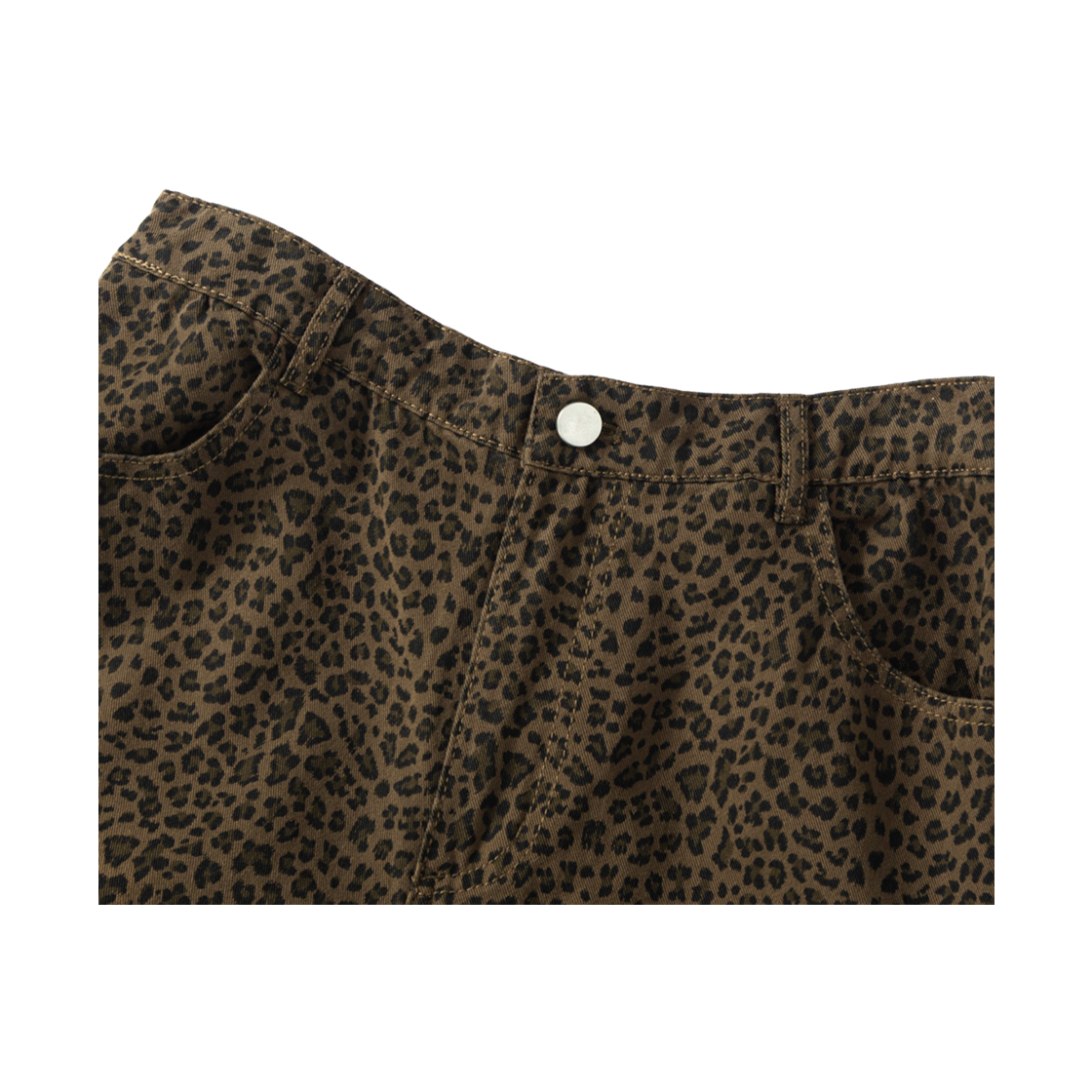 톤슬 워싱 레오파드 버뮤다 팬츠 브라운(TONSIL Washed Leopard Bermuda Pants Brown) - 3